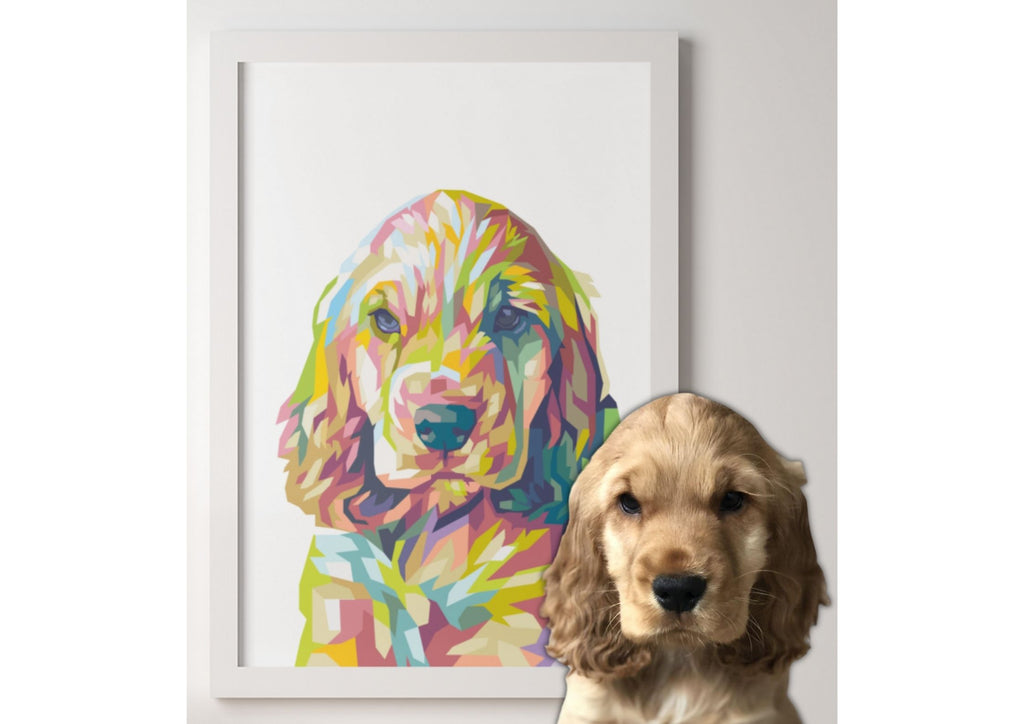 Design Pet Art - Custom Pet Portrait Framed Art