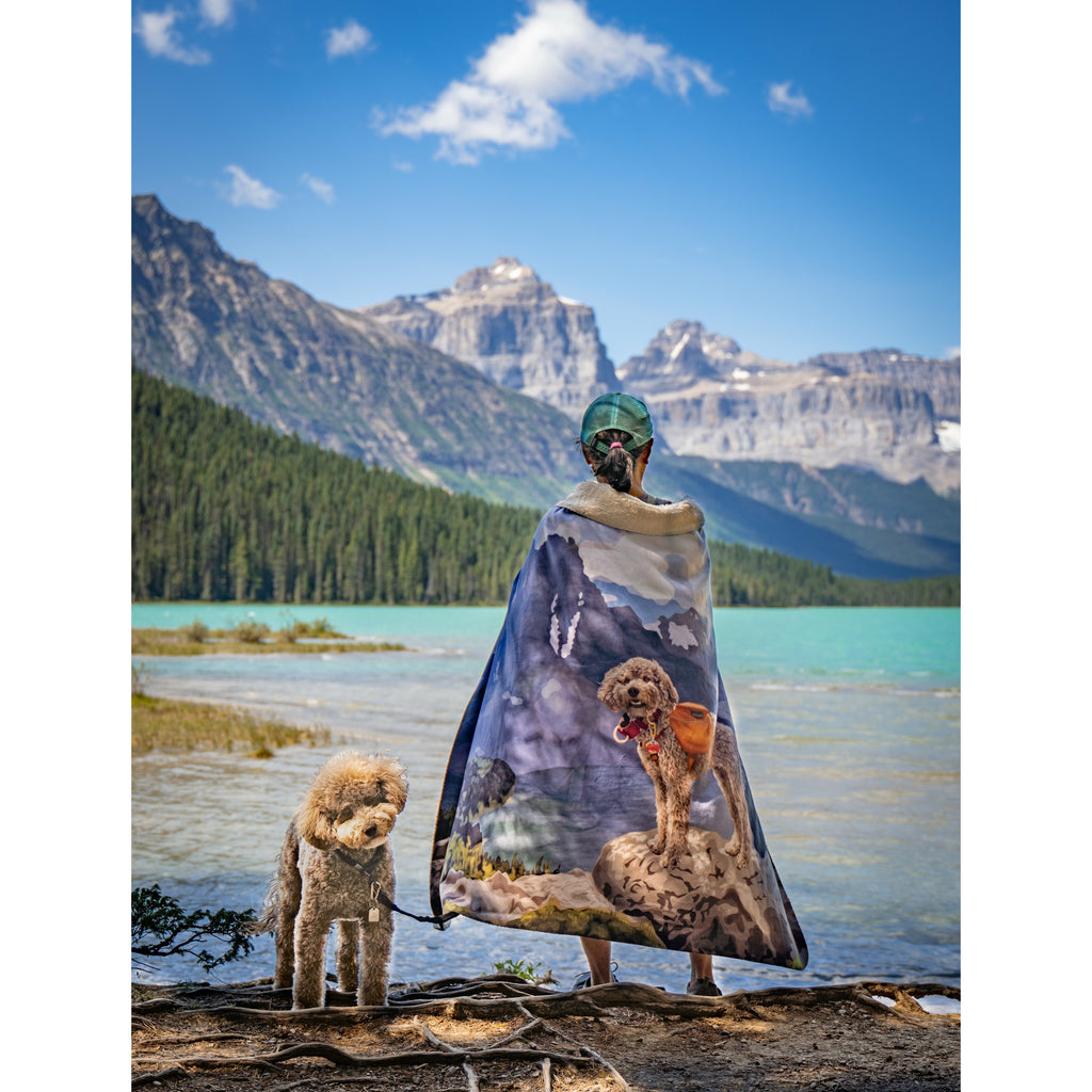 Design Pet Art - Custom Pet Portrait Fleece Blanket