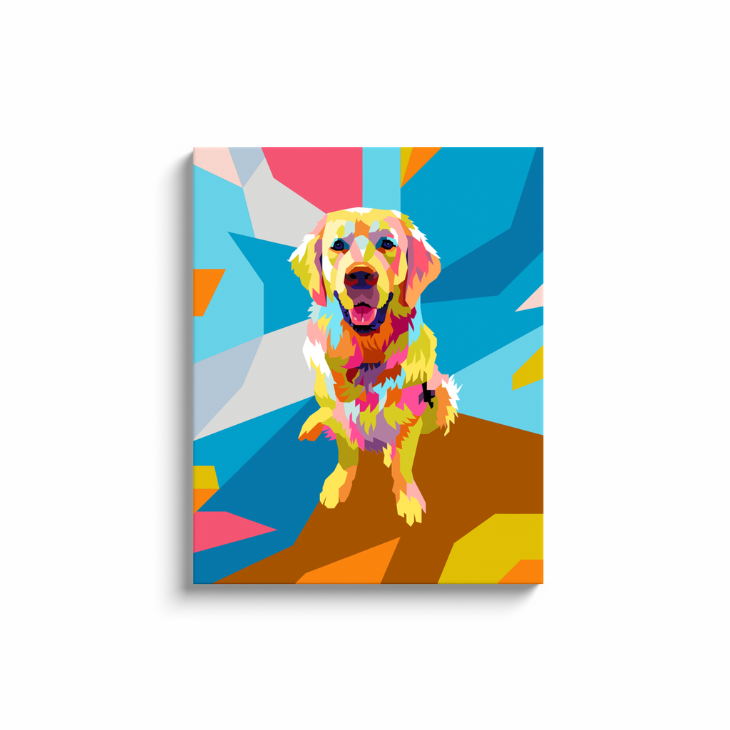 Pet Portrait Canvas - Pop Art