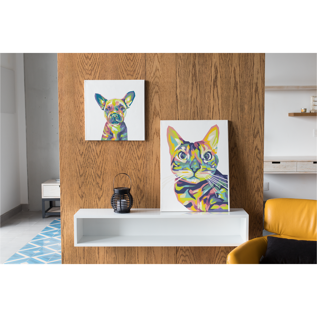 Design Pet Art - Custom Pet Portrait Canvas Art