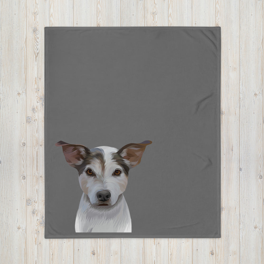 Design Pet Art - Custom Pet Portrait Fleece Blanket