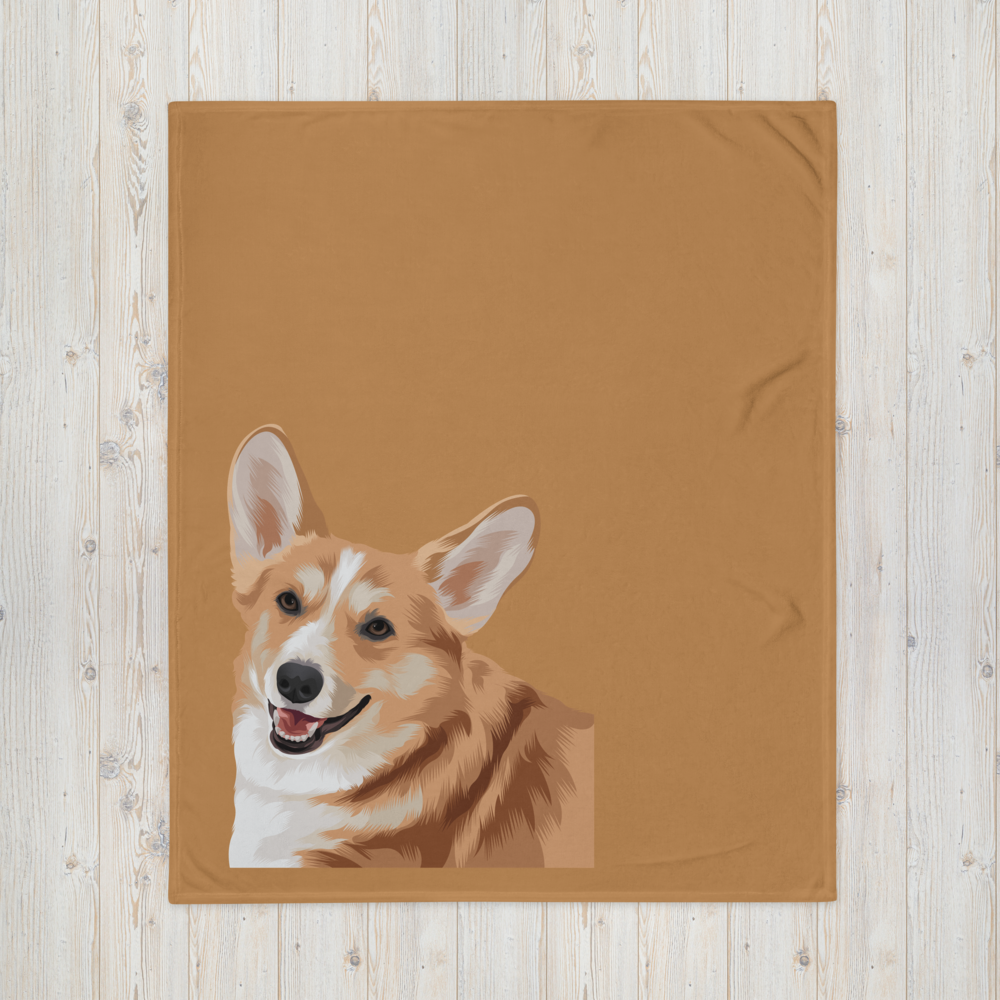 Design Pet Art - Custom Pet Portrait Fleece Blanket